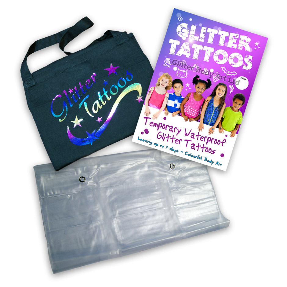 Deluxe Glitter Tattoo Starter Business Kit Temporary Tattoo Store