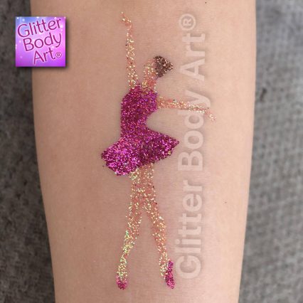 ballet dancer, ballerina temporary tattoo stencil, ballet school tattoos