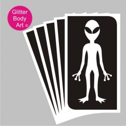 alien temporary tattoos, space themed stencils