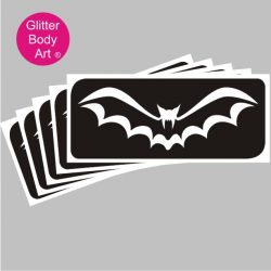 halloween bat temporary tattoo stencil