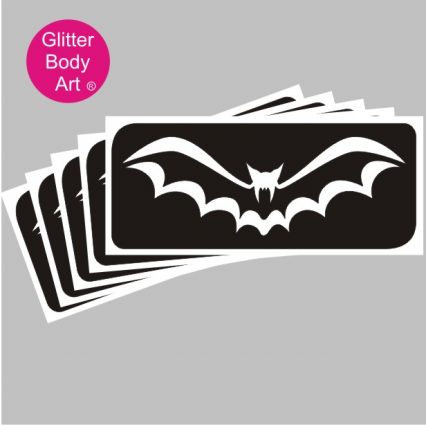 halloween bat temporary tattoo stencil