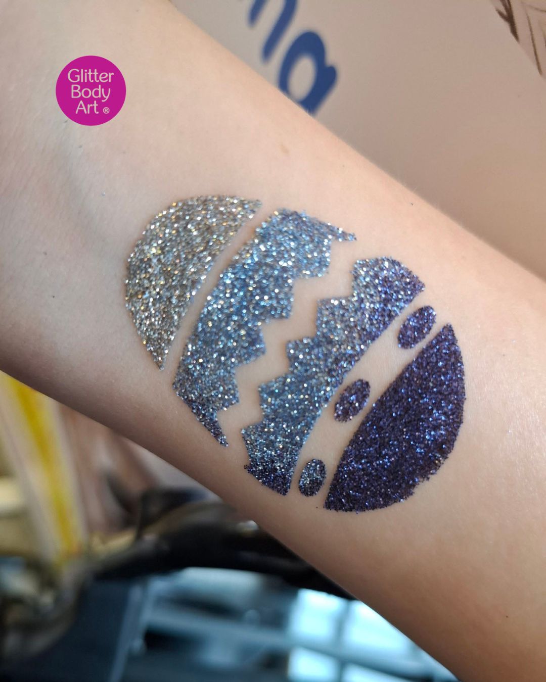 Temporary Tattoo Stencil - Easter Egg 021 (Pack of 5 or 25) - Image 3
