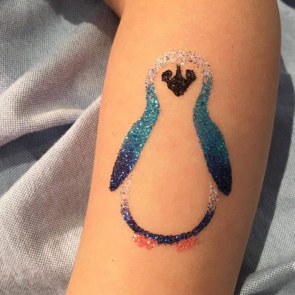 Penguin Glitter Tattoo Stencils - Image 2