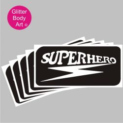 superhero temporary tattoo stencil