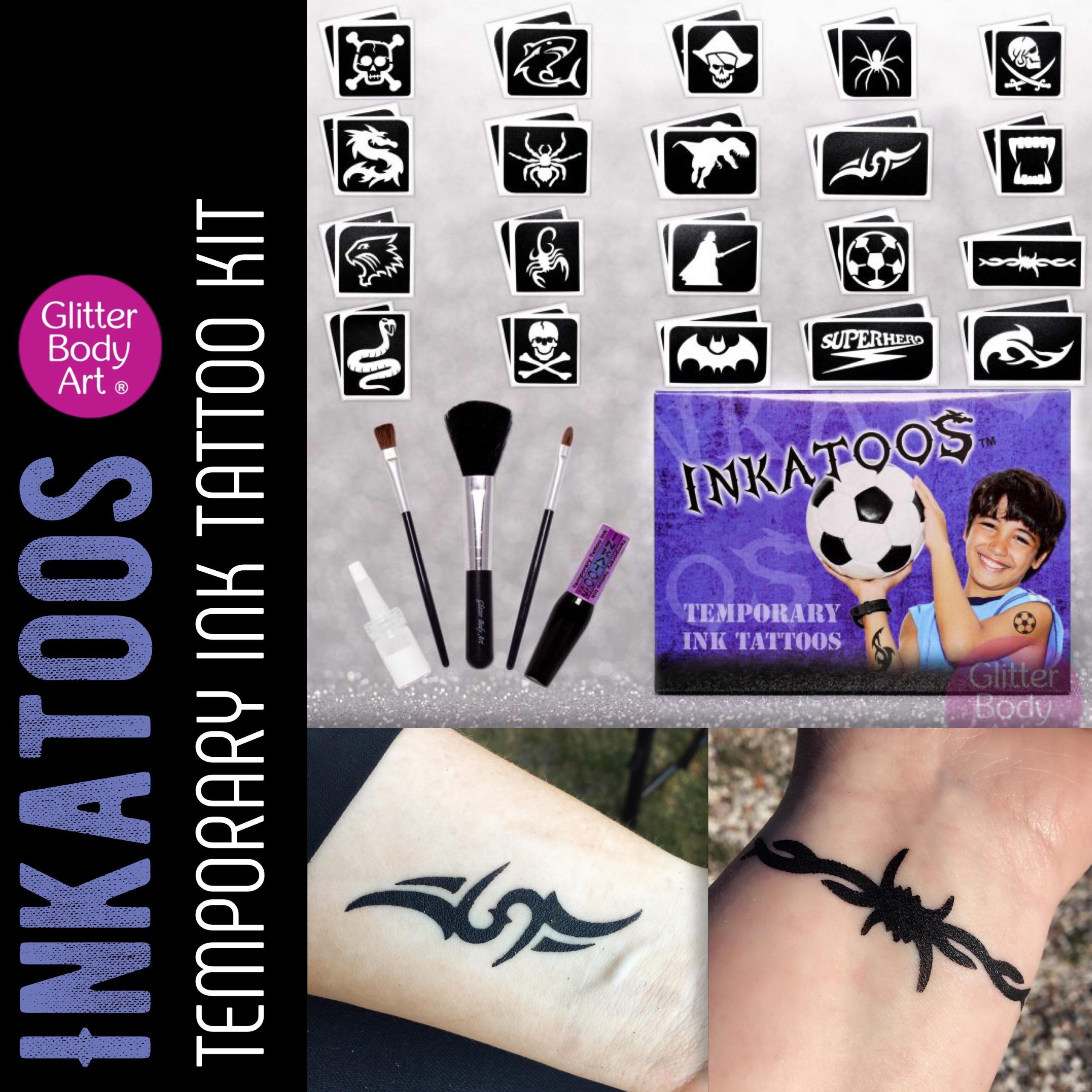 Inkatoos Boys Kit - Fake Temporary Tattoos - Temporary Tattoo Store