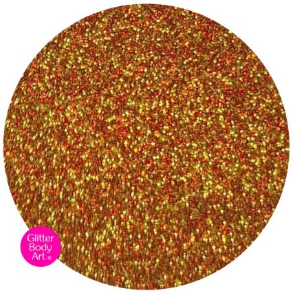 Moonshine red and gold body glitter for temporary tattoos