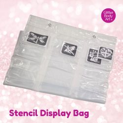 Stencil Display Bag, Glitter Tattoo Advertising Folder