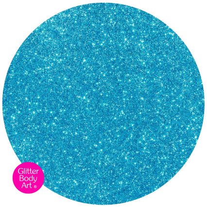 Turquoise blue body glitter for glitter tattoo parties for kids