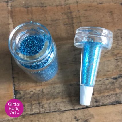 refillable puffer bottle for loose glitter