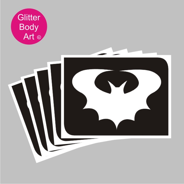 BATMAN Glitter tattoo stencil 5 pack  Face Paint Supplies Perth