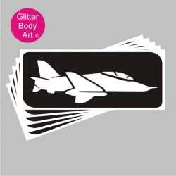 RAF fighter jet plane temporary tattoos, self adhesive stencils, for airshows