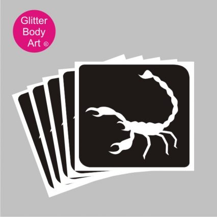 scorpion temporary tattoo stencil