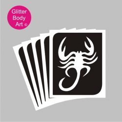 scorpion temporary tattoo stencil