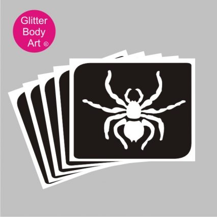 spider glitter tattoo stencil