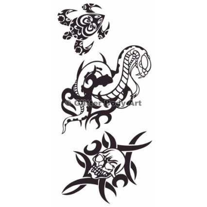 Pack of 20 - Water Transfer Tattoo Sheet - Design 016