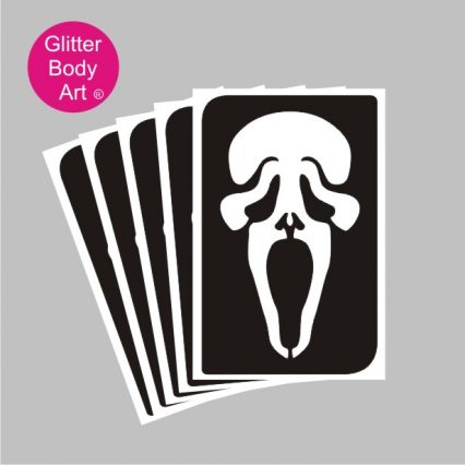 The Scream temporary tattoo stencil