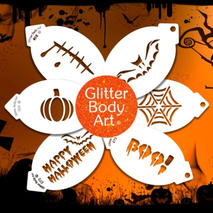 Halloween Face Paint Stencil Set