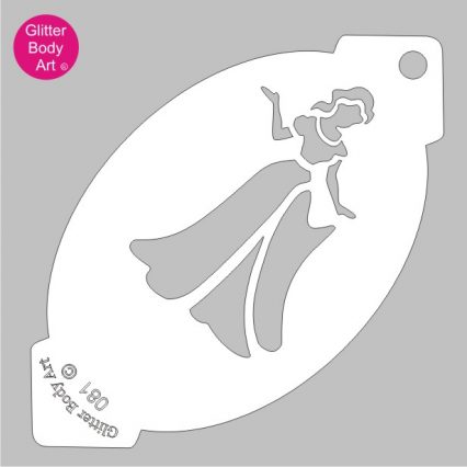 dancing princess facepainting stencil