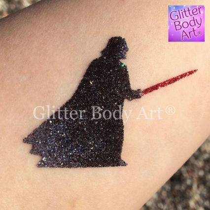 Darth vadar star wars temporary tattoo stencils