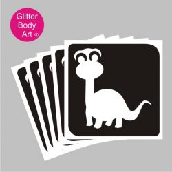 cute baby dinosaur temporary tattoo stencil