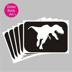 T-rex dinosaur stencil, dinosaur temporary tattoo for boys