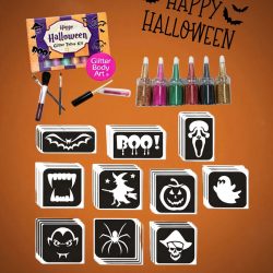Halloween Glitter Tattoo Kit - Spooky Tattoos