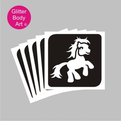 my little pony temporary tattoo stencils