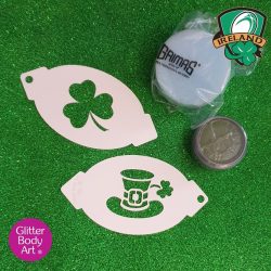 Ireland Face Paint Kit for irish international rugby games rugby world cup face paint stencil St Patricks Day stencils