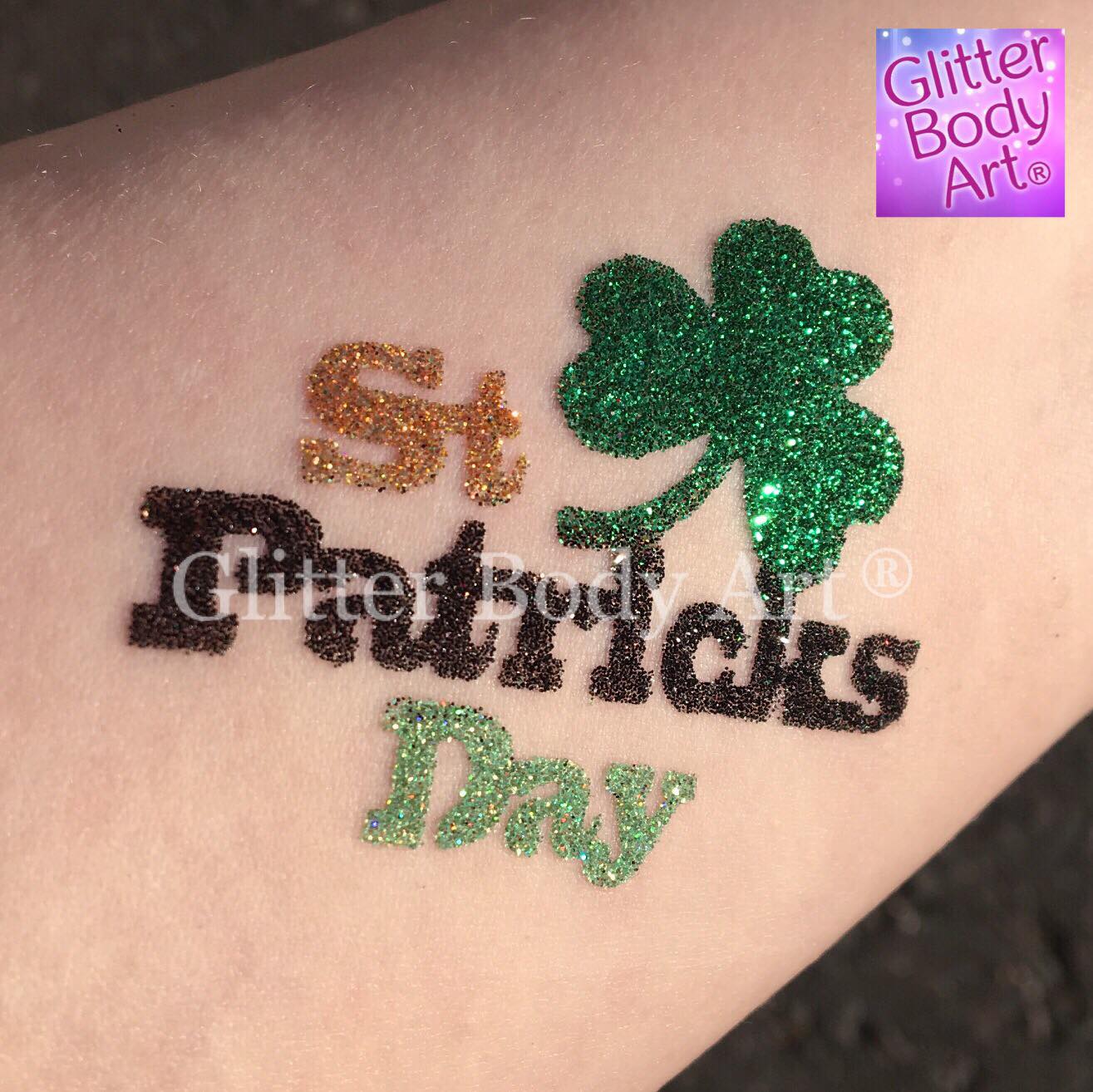 Three Leaf Clover Temporary Tattoo Sticker  OhMyTat