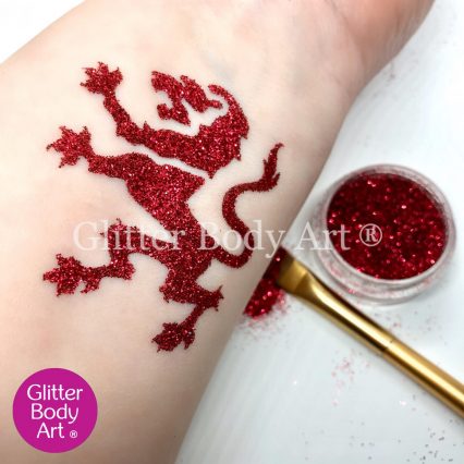 english lion temporary tattoo stencil - english rugby glitter tattoo