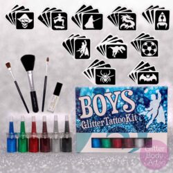 Boys Glitter Tattoo Kit - Funky and Fun Tattoos