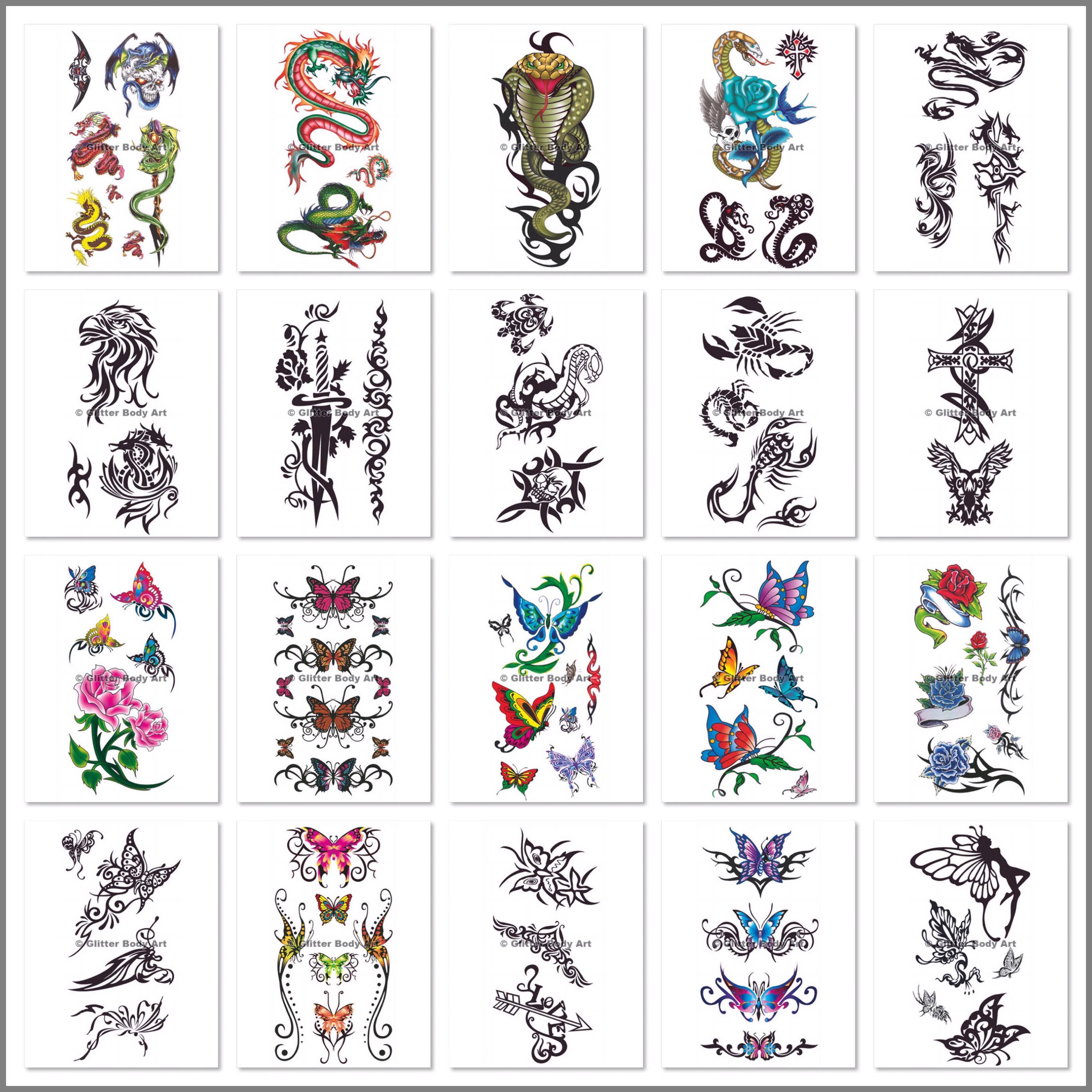 Water Transfer Temporary  Tattoos  400 Sheets  of Boys 