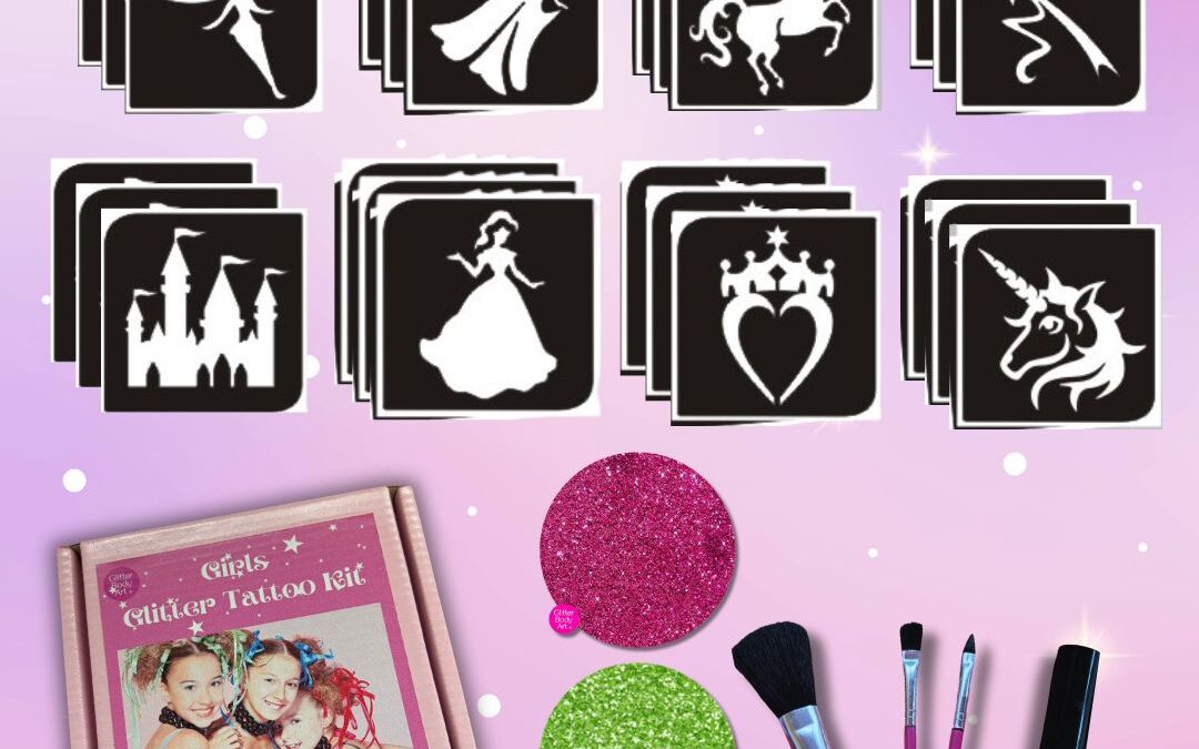 Mini Girls Glitter Tattoo Kit