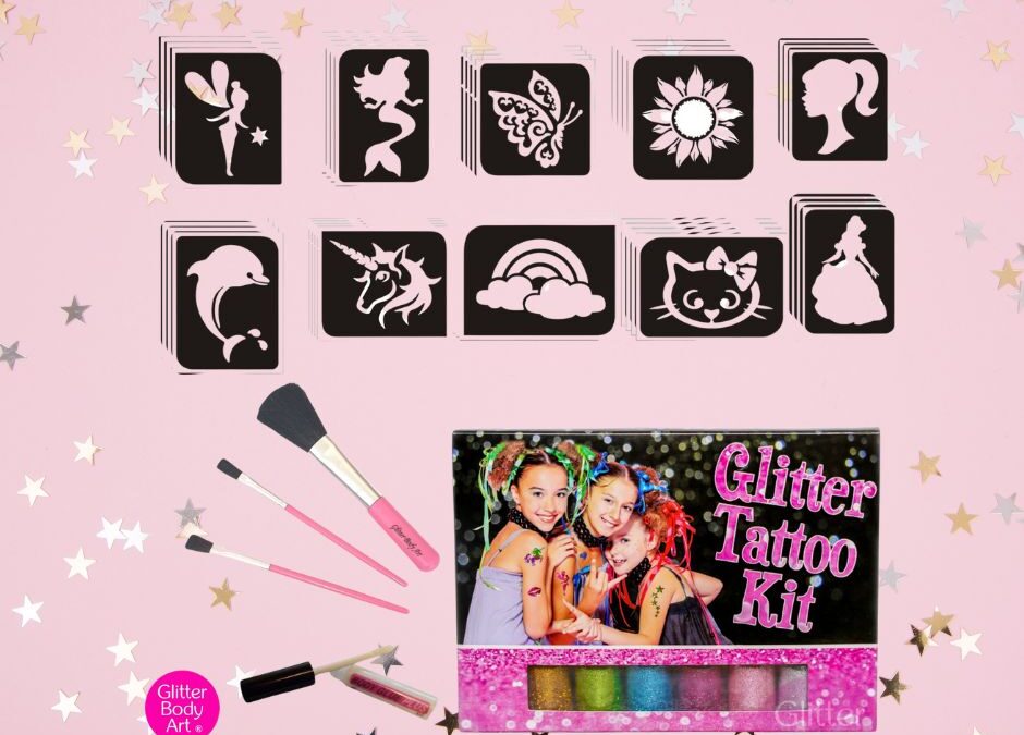Girls Glitter Tattoo Kit – Sparkly Fun