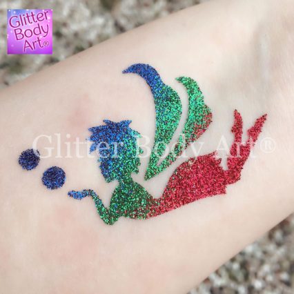 fairy temporary tattoo stencil, fairy party glitter tattoos