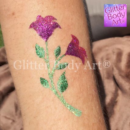 floral temporary tattoo stencil