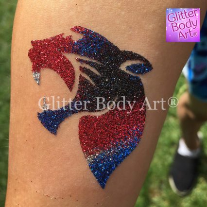 panther temporary tattoo stencil, tiger glitter tattoo