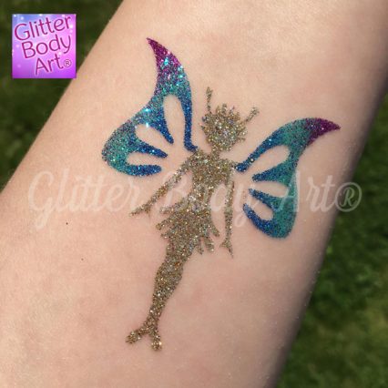 Bluebell Fairy Temporary Tattoo Stencil 289 (Pack of 5 or 25) - Image 2