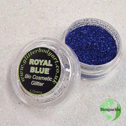 blue Bioglitter - environmentally friendly bio glitter makeup