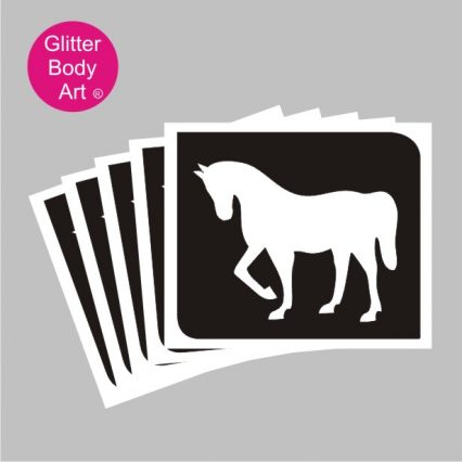 pony temporary tattoo stencil, horse stencils