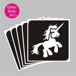 my little pony unicorn temporary tattoo stencil