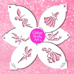 princess & fairy face paint stencil pack