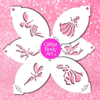 princess & fairy face paint stencil pack