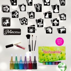 BIODEGRADABLE ECO FRIENDLY TEMPORARY TATTOO GLITTER KIT perfect for Christmas gifts
