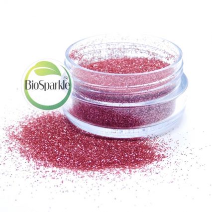 pink biodegradable glitter, eco glitter for makeup