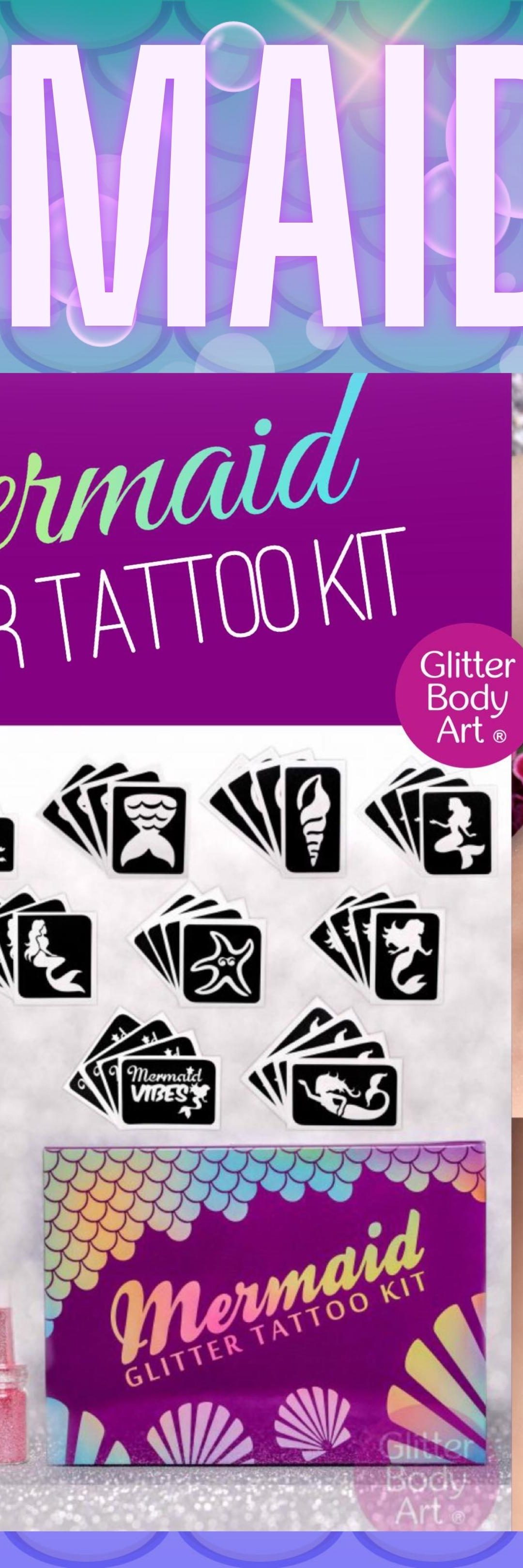 Mermaid Glitter Tattoo Kit – Under the Sea Party