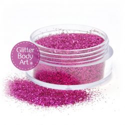 cerise face & body glitter, pink glitter, cosmetic glitter, glitter makeup, glitter