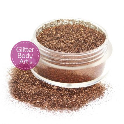 brown mocha face and body glitter makeup