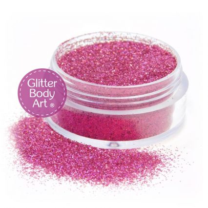 pink sparkle face and body glitter makeup
