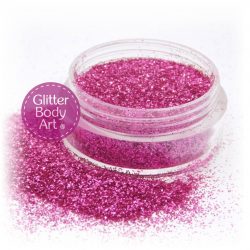 raspberry pink face and body glitter